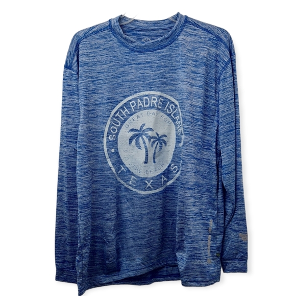 Banana Boat Swim Banana Boat Long Sleeve Rash Guard Upf 5 Blue